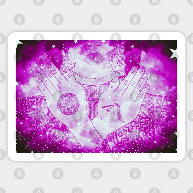 Mayan Galaxy Model No. 5 Sticker by asanaworld